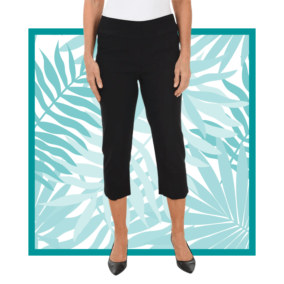 Ladies stretch capri pants online
