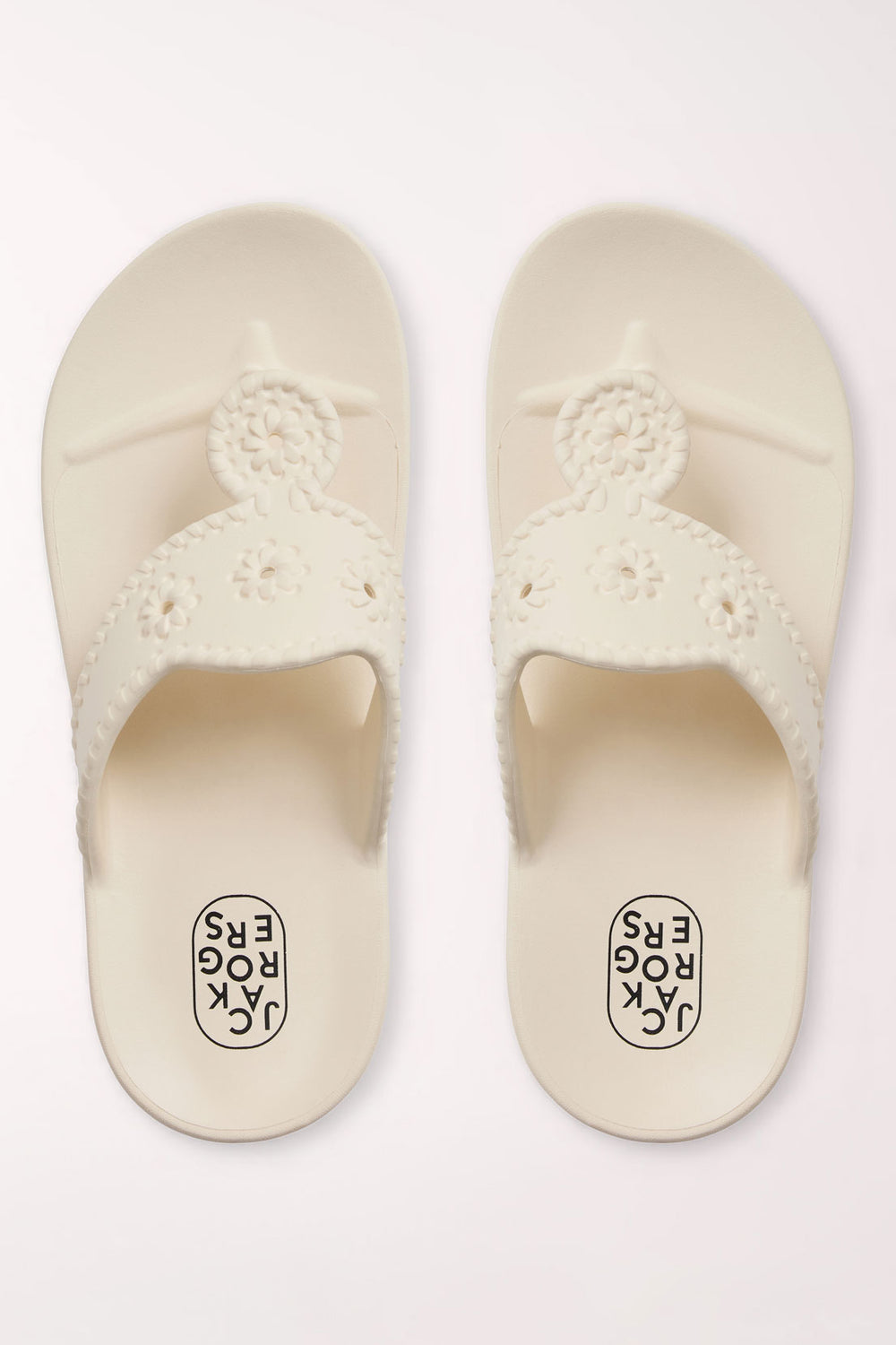 Cream white sandals