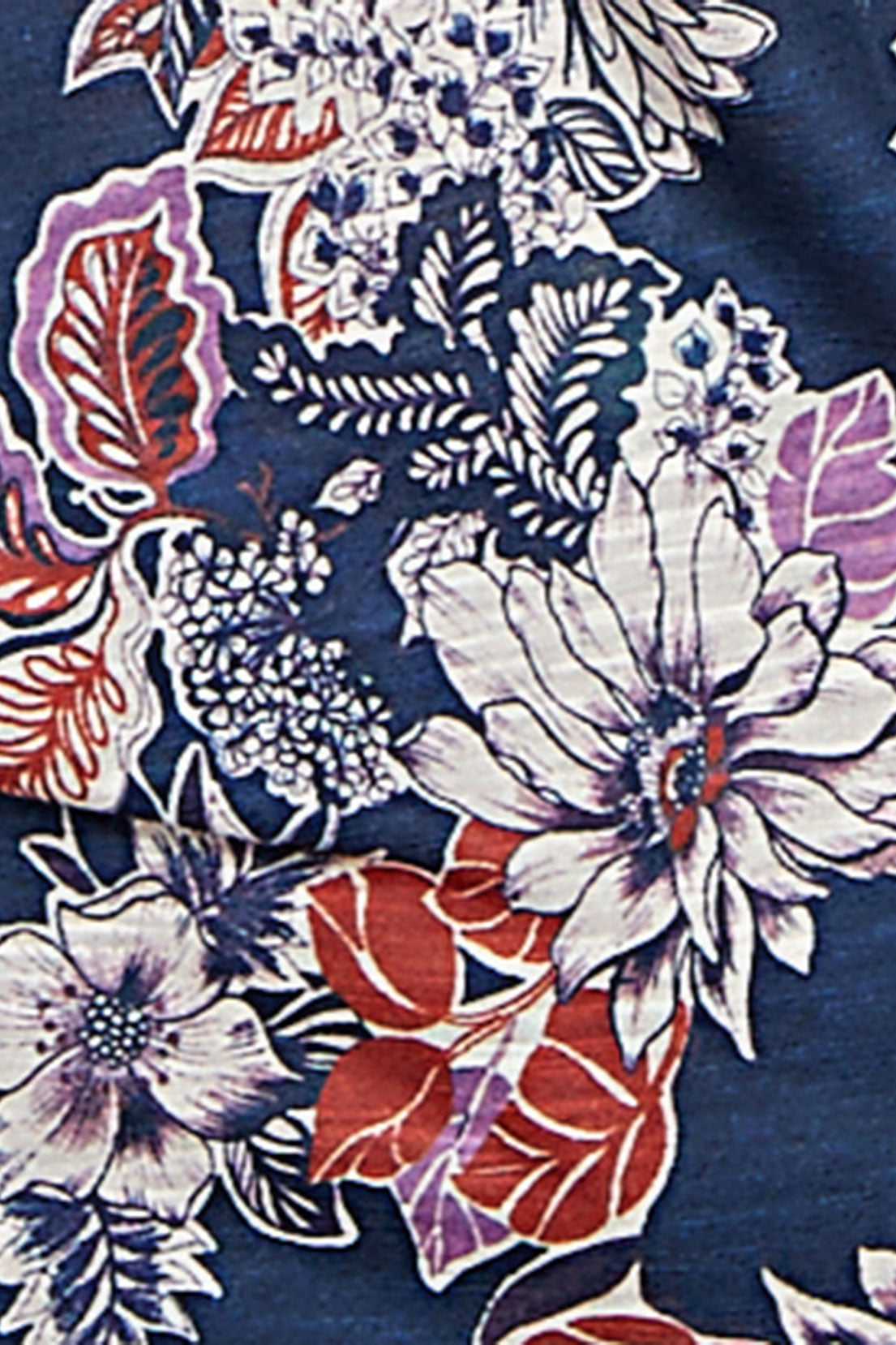 Kensington Floral Pleated Knit Shirt