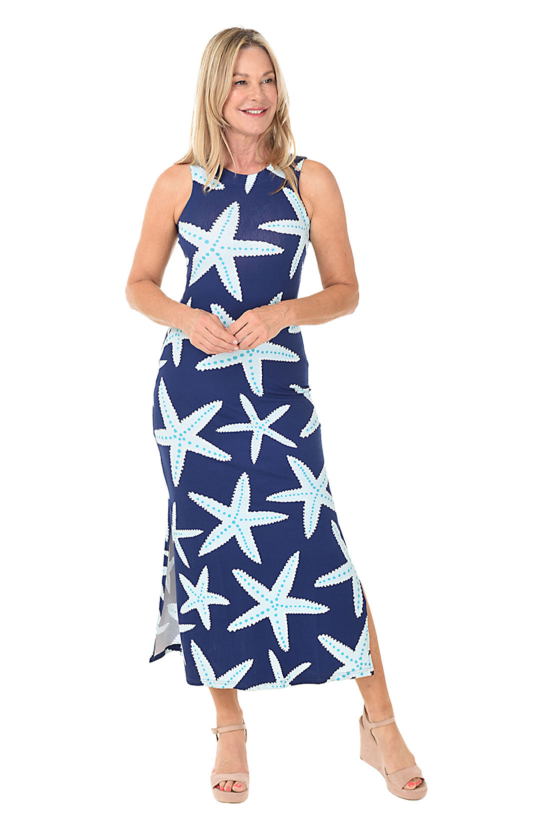 Sea Star Emilee Sleeveless Maxi Dress by Ana Clare | Anthony's Florida
