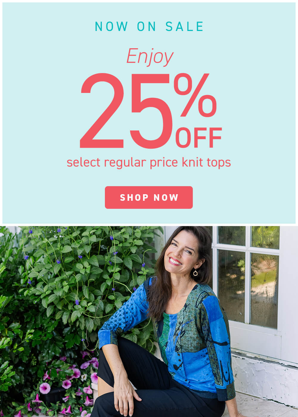 Moblie Banner of Knit Tops Sale for the weekend