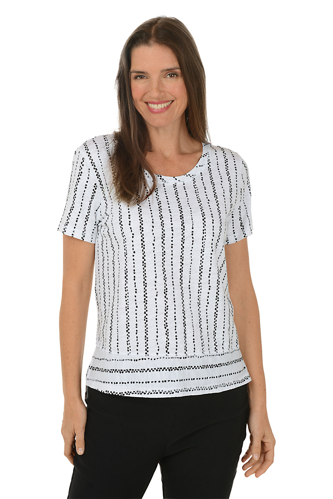 Dockside Stripe 100% Cotton Boxy Tee | Escape by Habitat