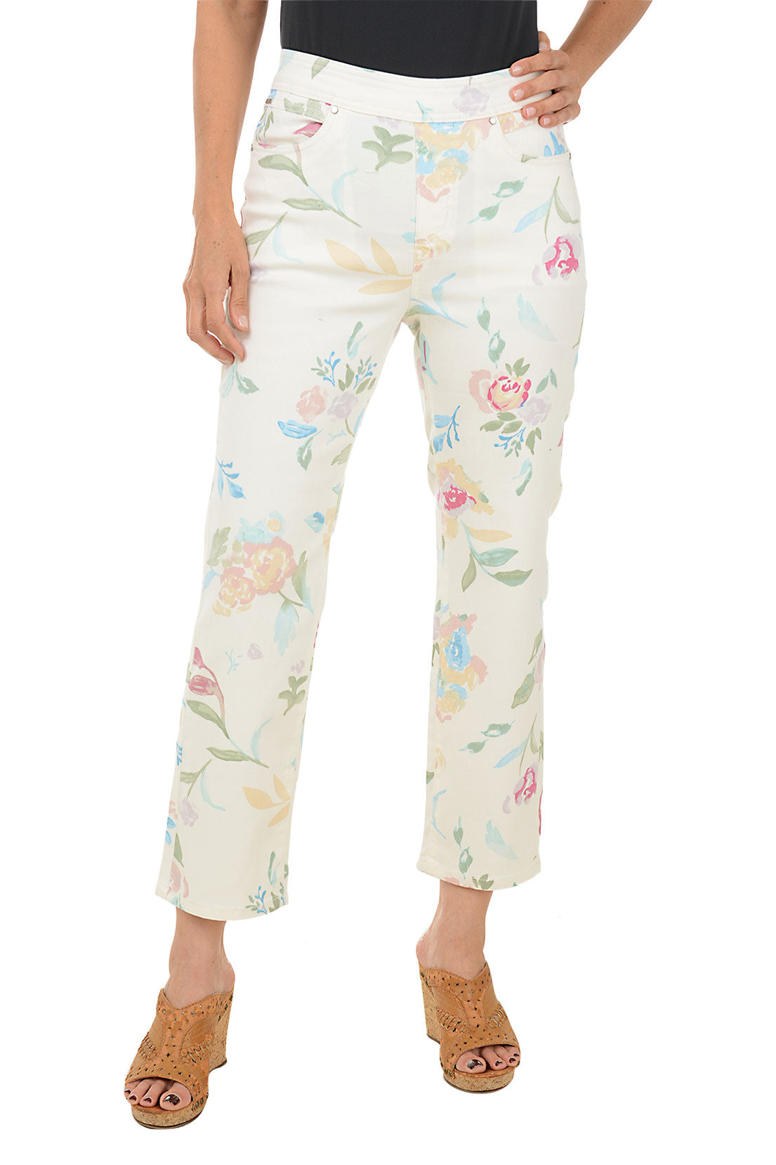 ◆ITZAVIBE◆ FLOWER GARDEN BANDING PANTS IVORY IBA24WPT19IV MUSINSA | ITZAVIBE FLOWER GARDEN BANDING PANTS - IVORY