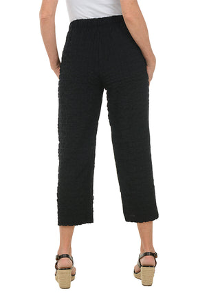 Checkered Gauze Pull-On Crop Pant