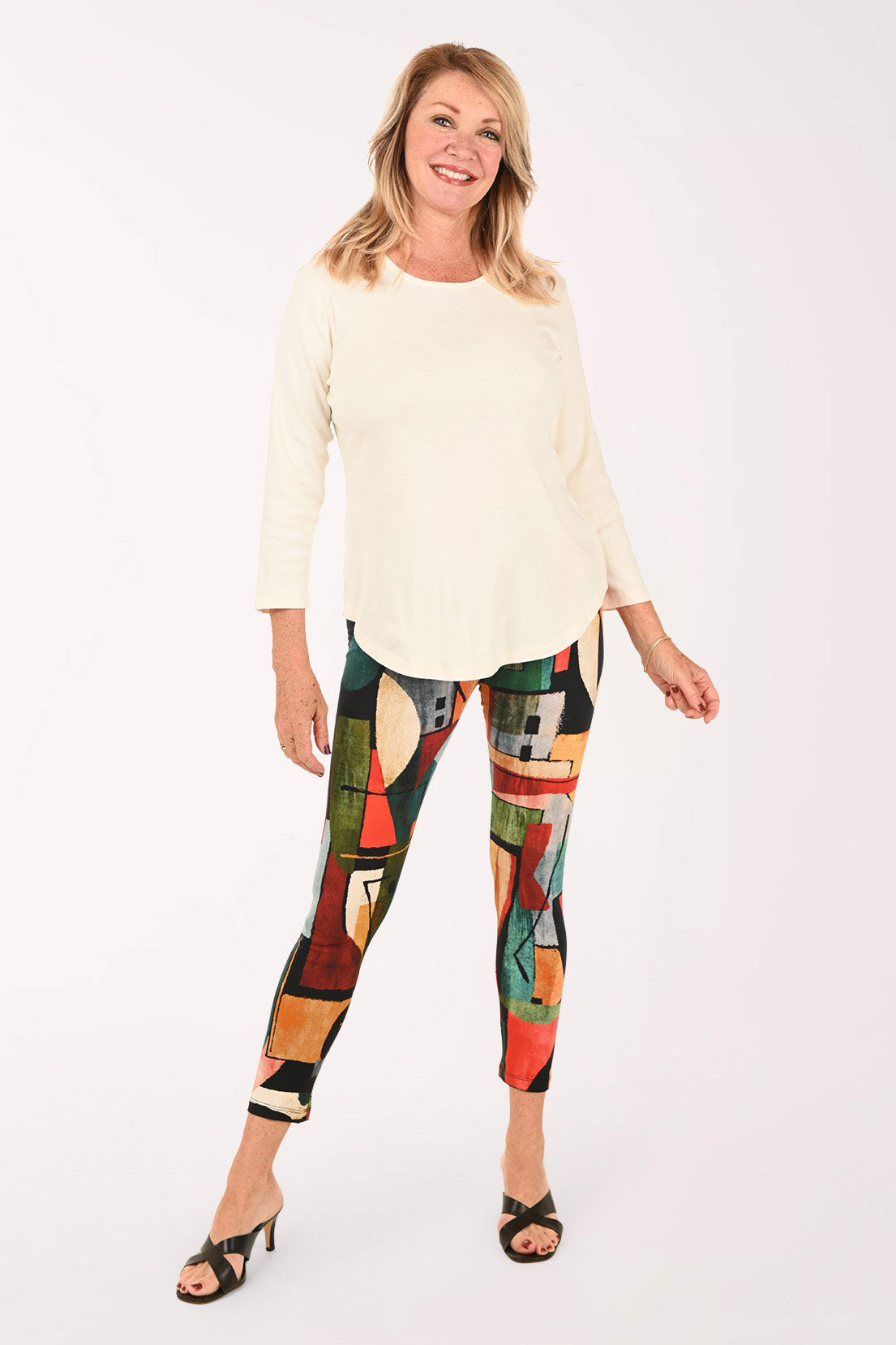 Cubism Printed Legging