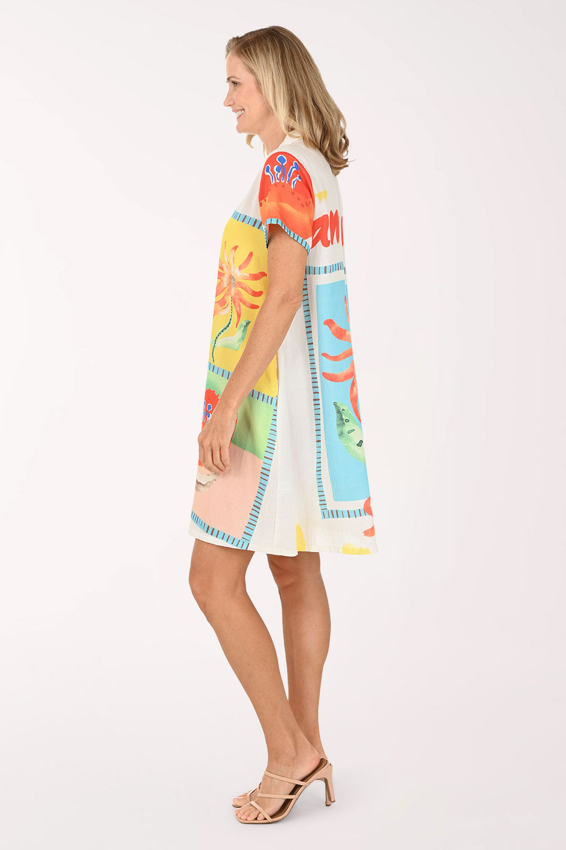Amore Short Sleeve Shirt Dress