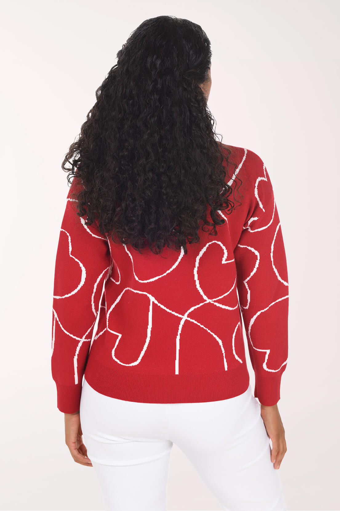Heart Sketches Crewneck Sweater