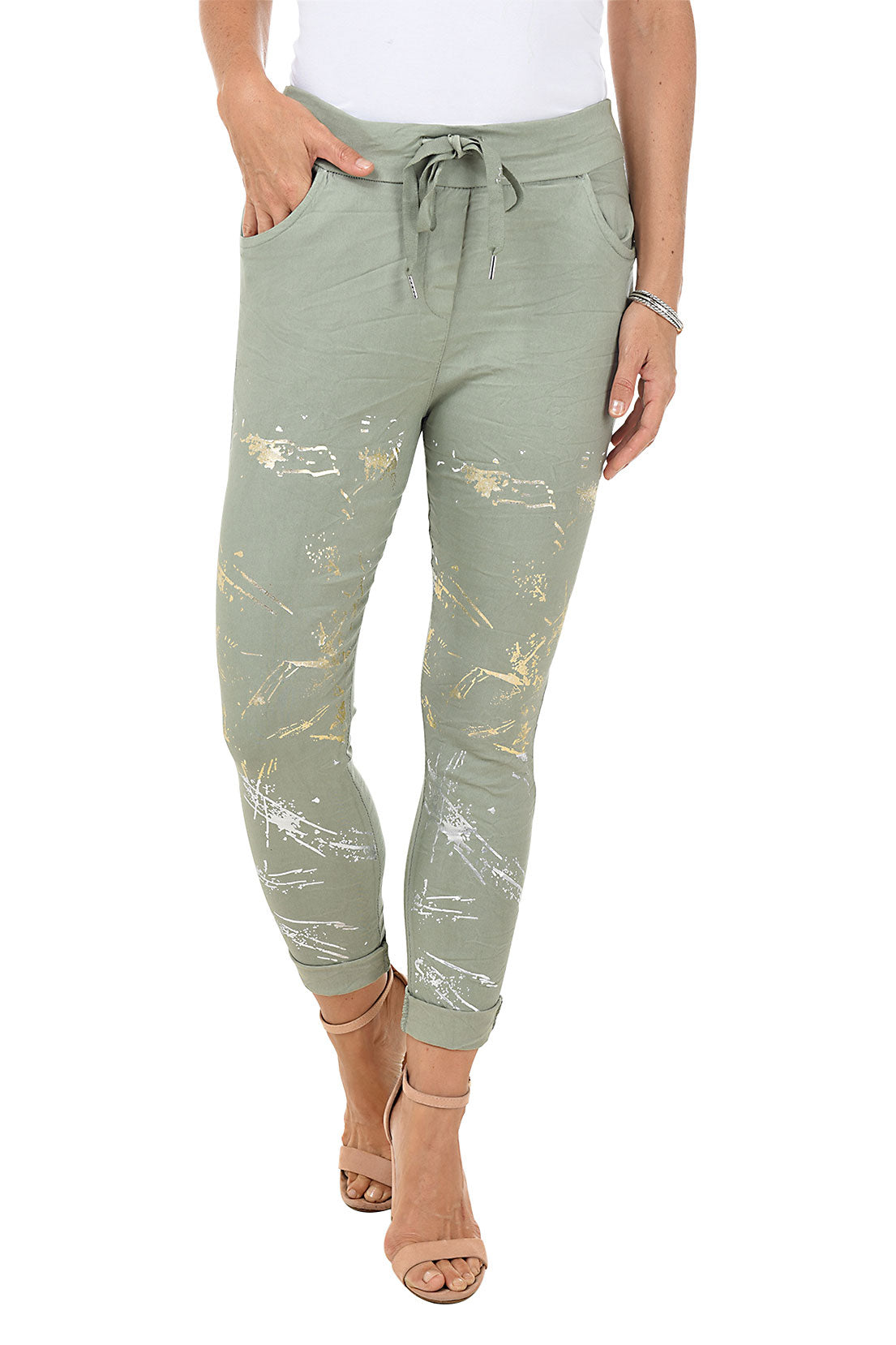 Heavy Metals Drawstring Ankle Pant