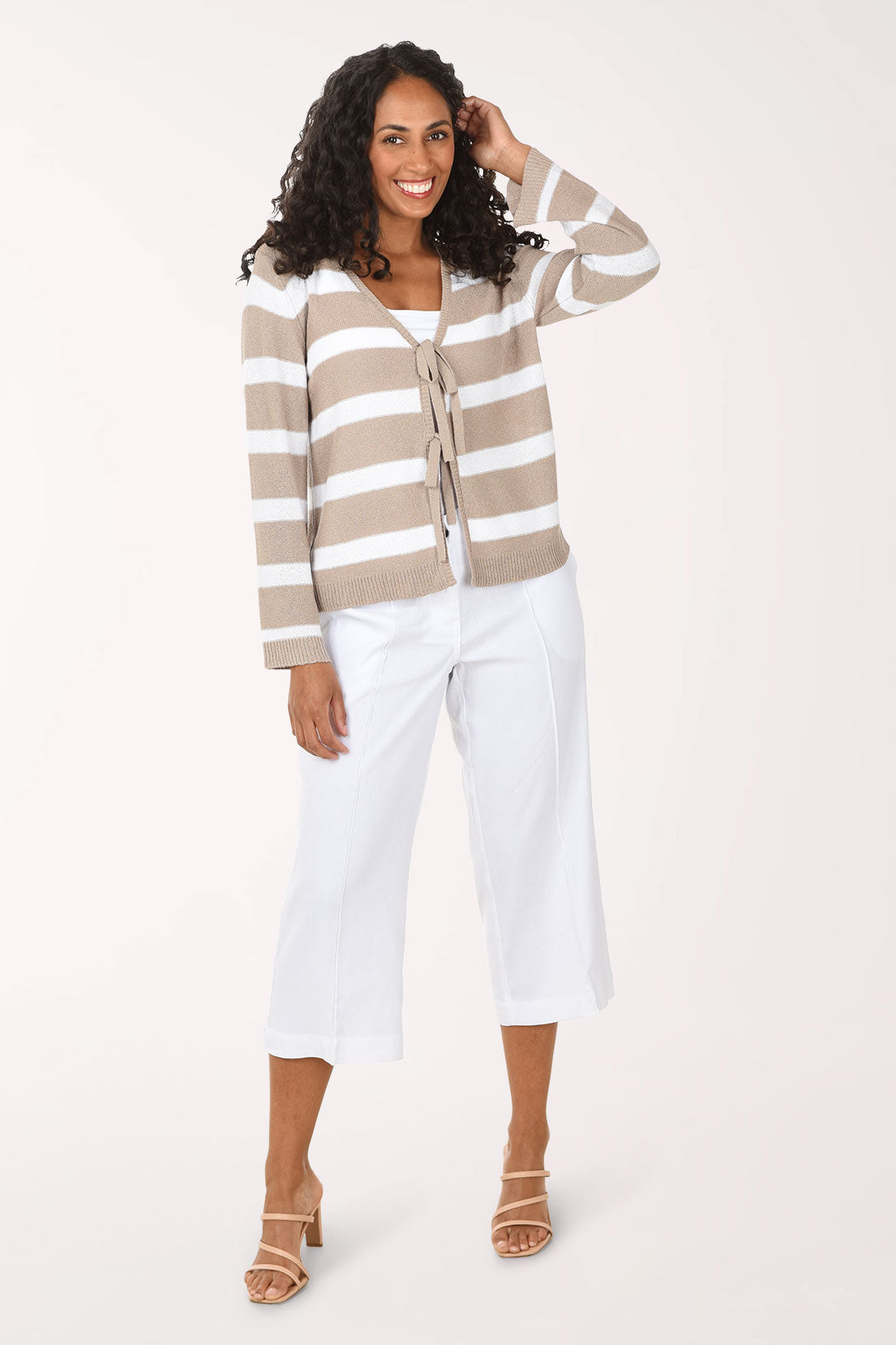 Renaissance Romance Pintuck Linen-Blend Pant