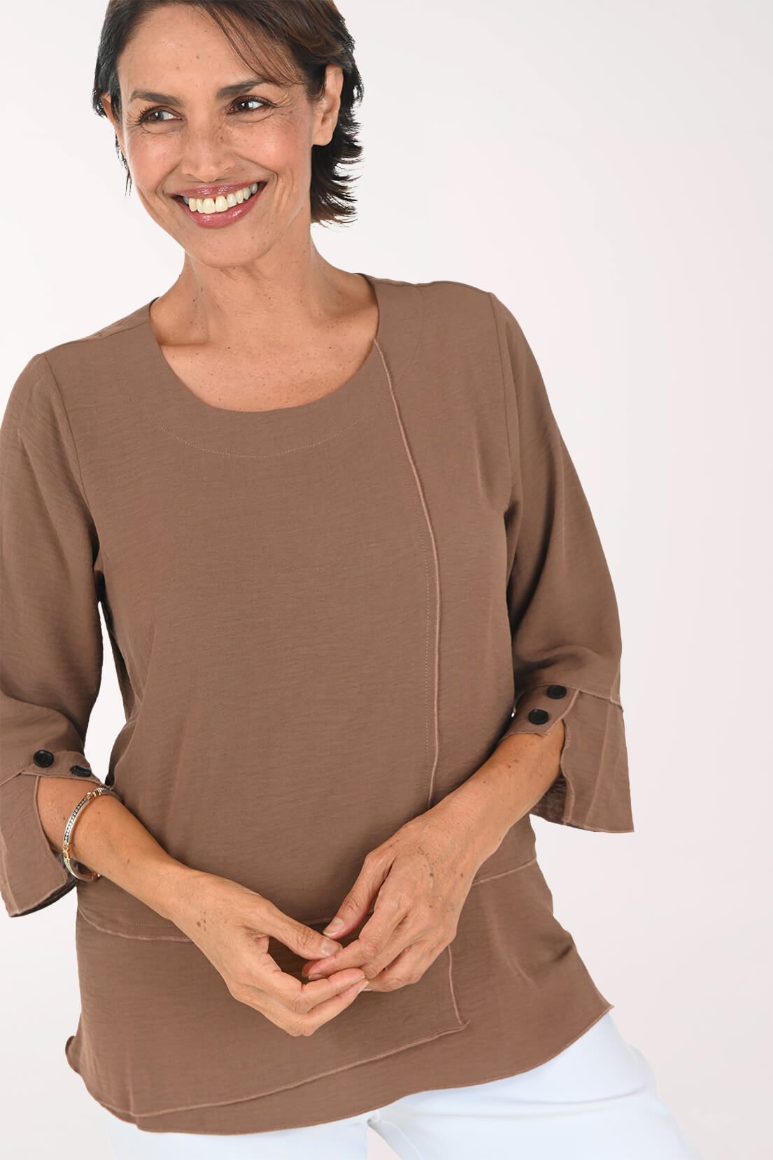 Airflow Layered Asymmetrical Blouse