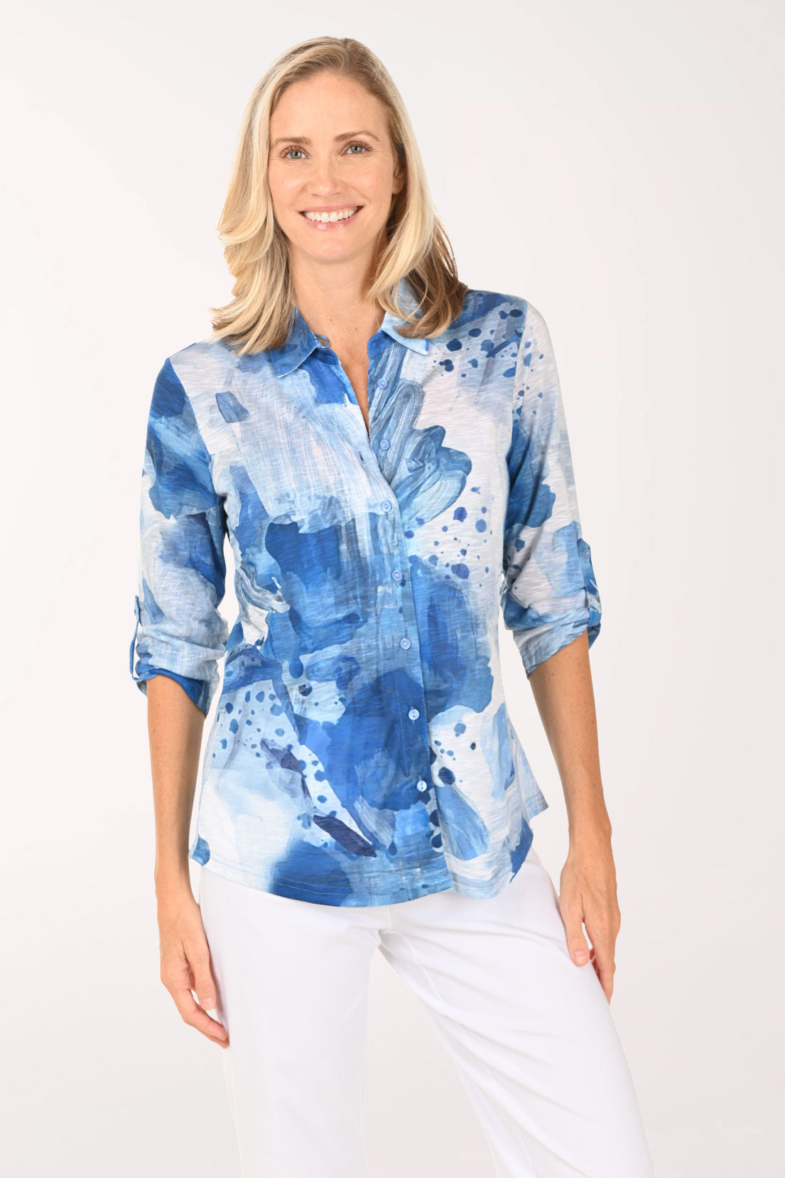 Storm Cloud Slub-Knit Shirt | Tango Mango Storm Cloud Slub-Knit Shirt | Tango Mango