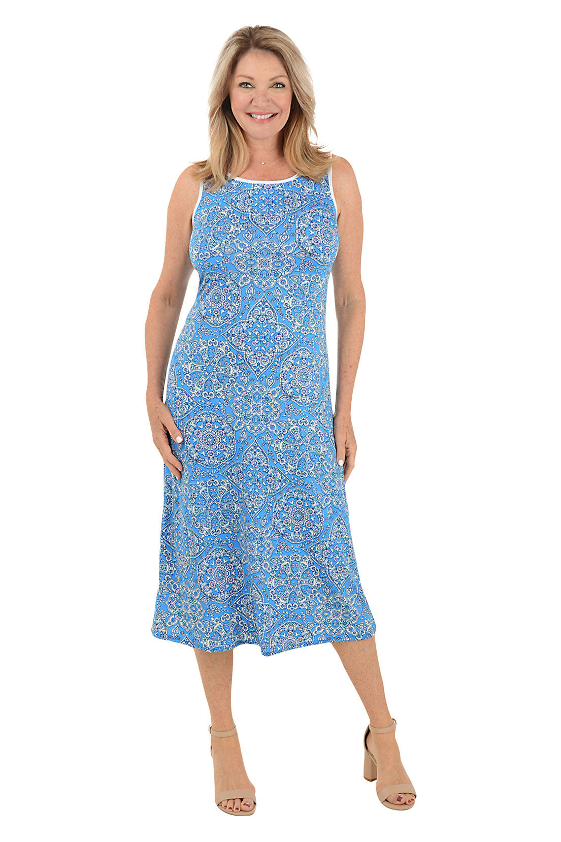 【BAON】Bouni Reversible Double Ribbon Sleeveless Long OP Chiffon Dress With Lace | Blumarine