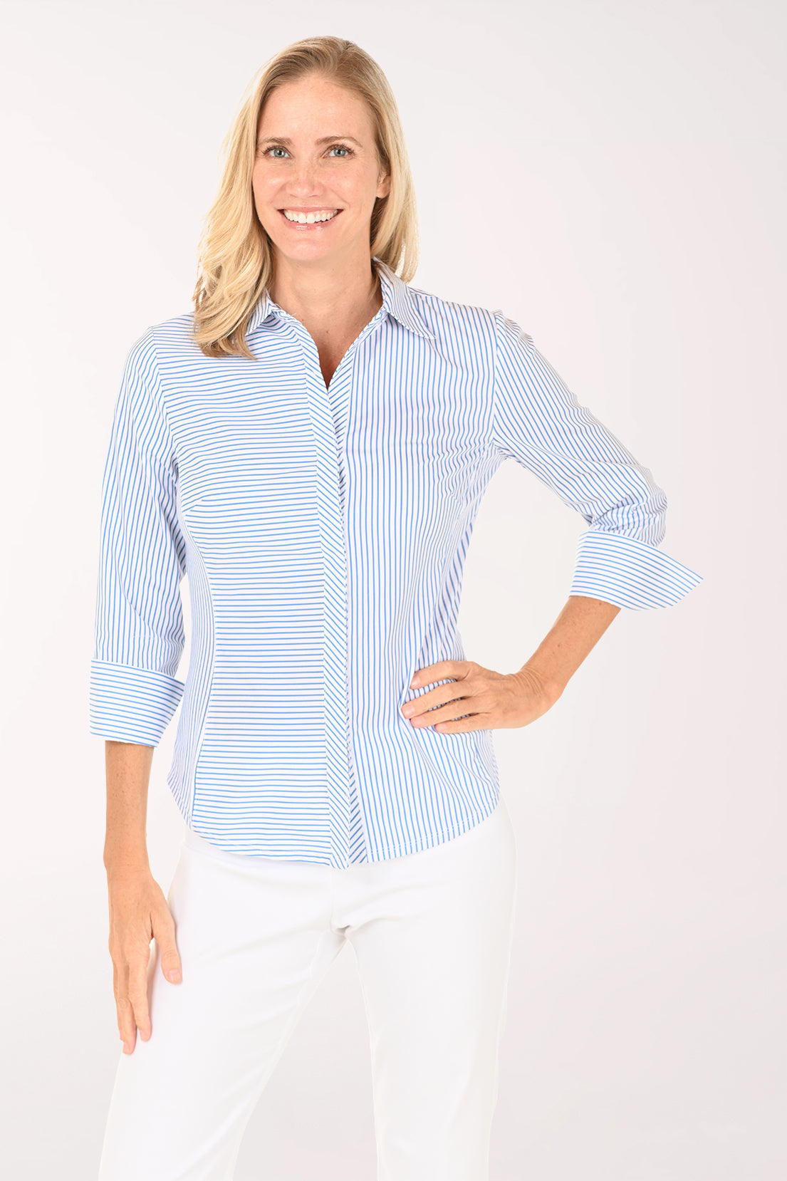 dress shirt hidden placket Men's Hidden Placket Dress Shirt - Optic White