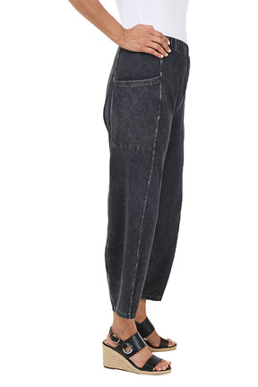 Mineral Wash Pull-On Ankle Pant