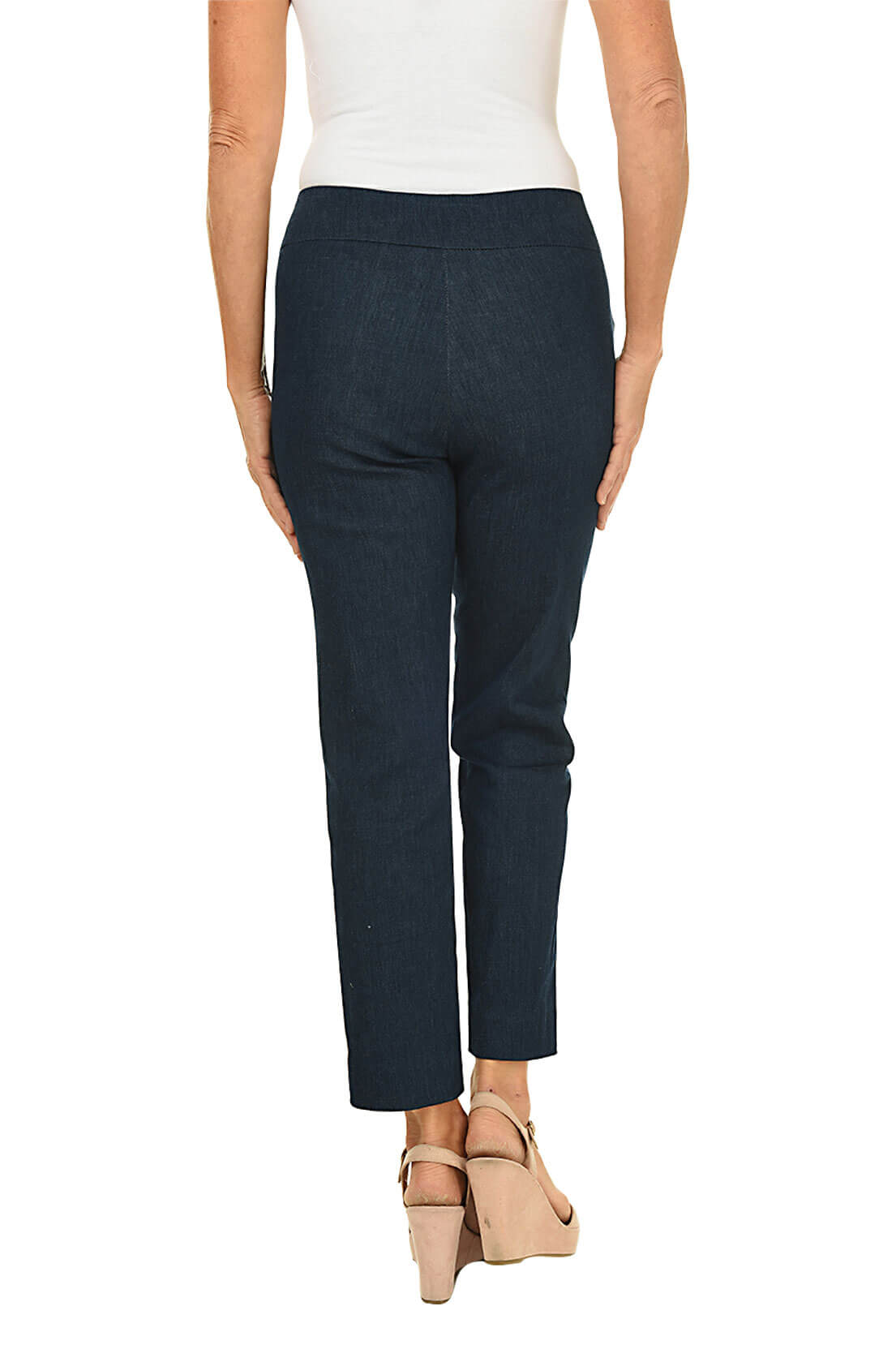 KRAZY LARRY Denim Pull-On Ankle Pant