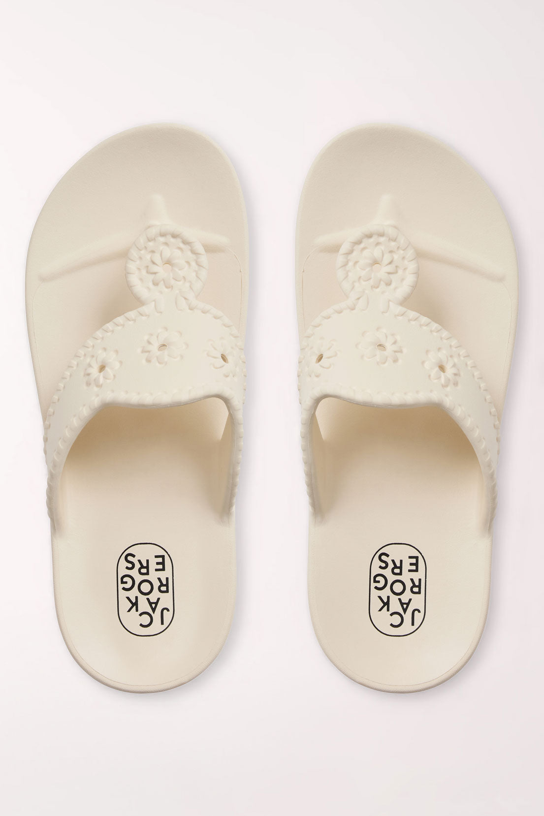 Cream white sandals