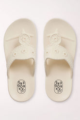 Cream white sandals