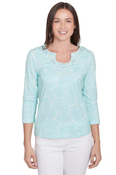 Petite Spring Thing Horseshoe Neck Top
