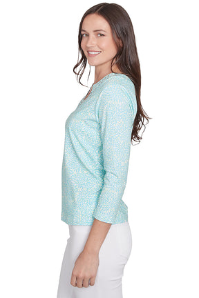 Petite Spring Thing Horseshoe Neck Top