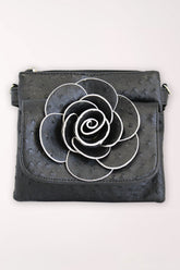 Ostrich Flower Crossbody Bag