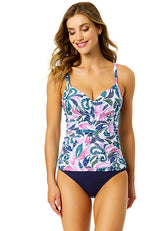 Corallo Paisley Surplice Tankini Top