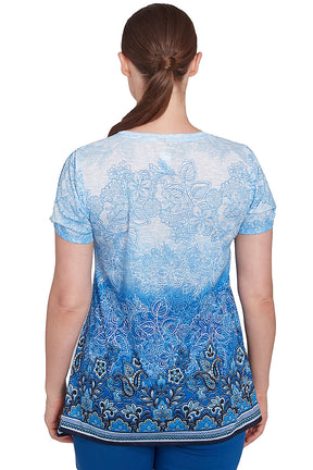 Tinted Tides Jeweled Shark Bite Tee