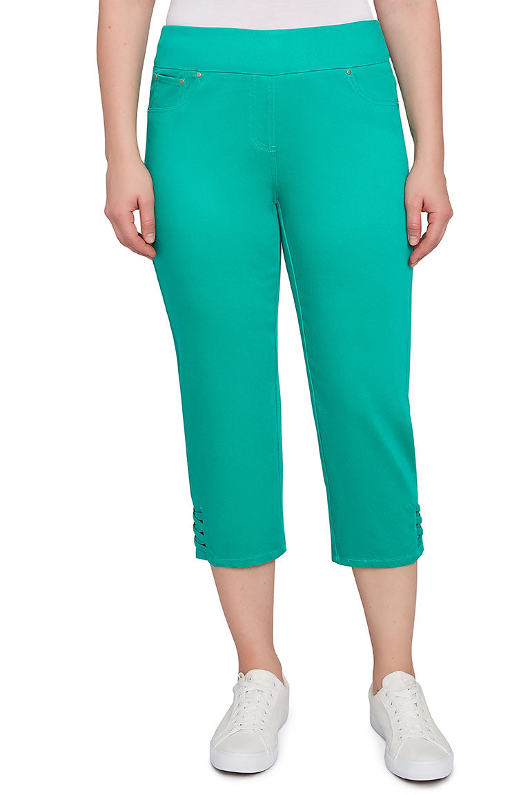 Parrot Cove Denim Capri Pant