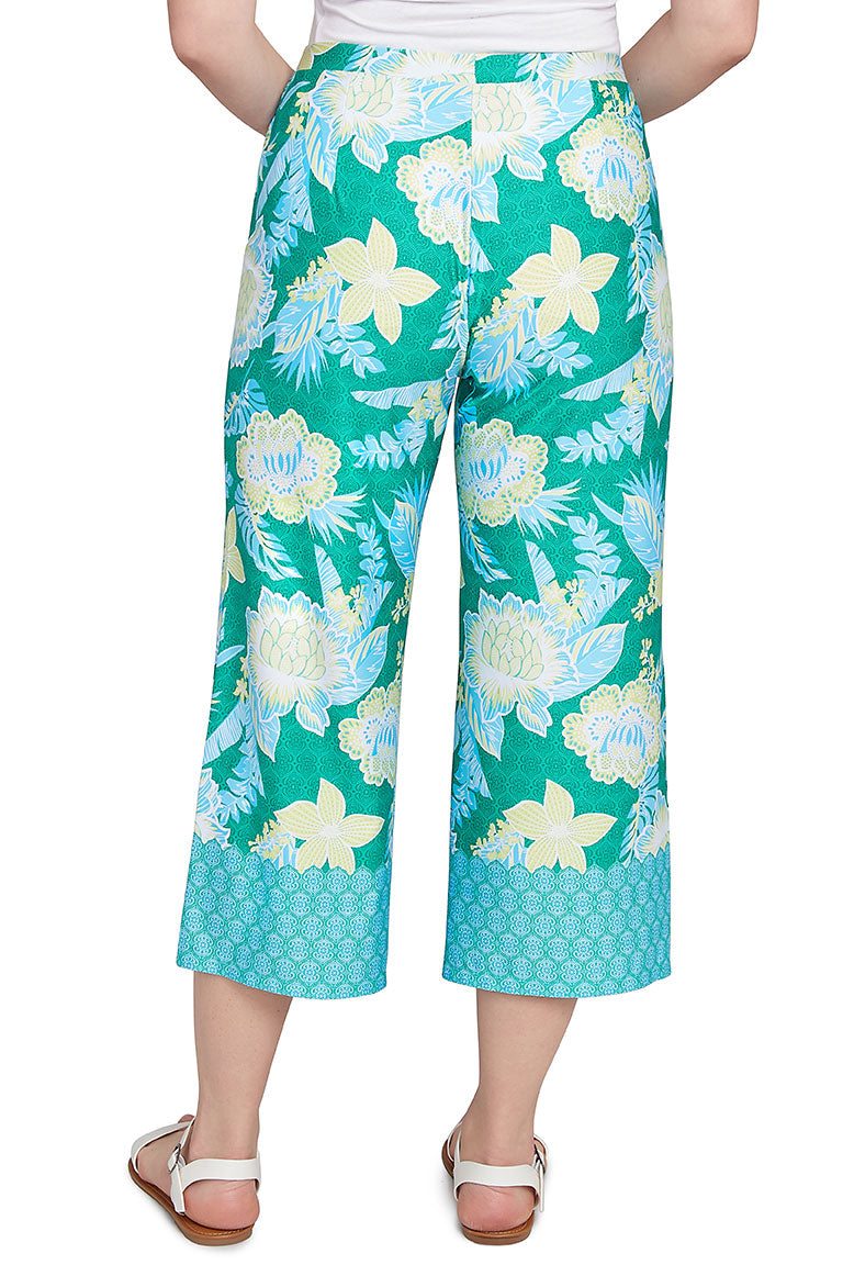 Paradise Cove Batik Floral Palazzo Pant