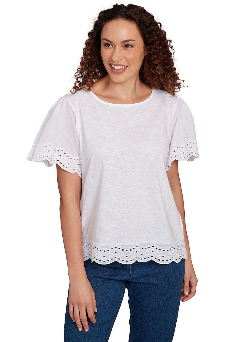 Paradise Cove Scalloped Tee