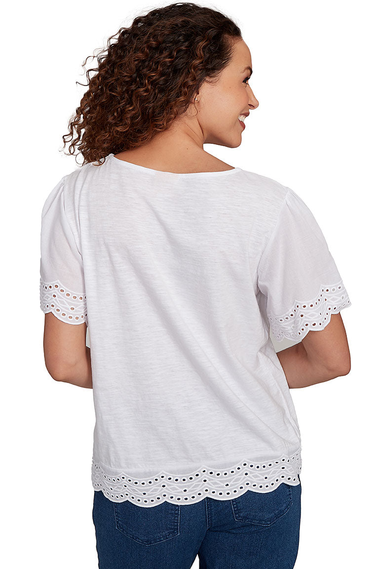 Paradise Cove Scalloped Tee