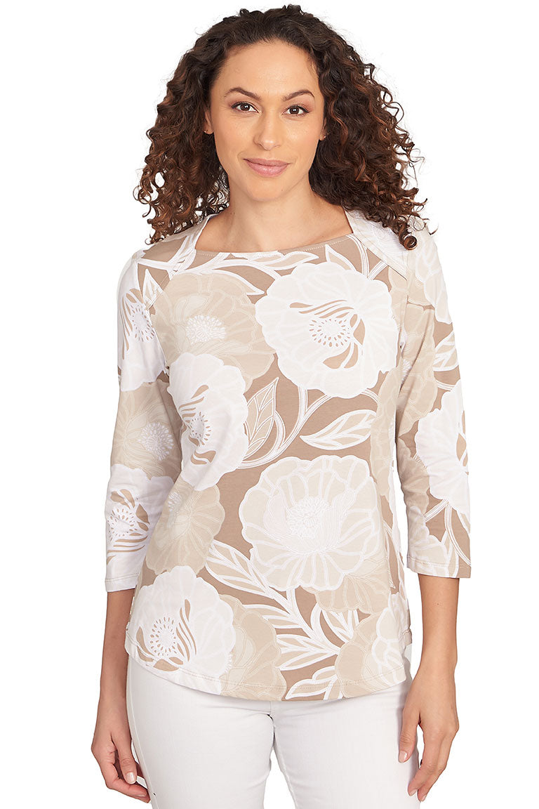 Prints Charming Chino Envelope Neck Top