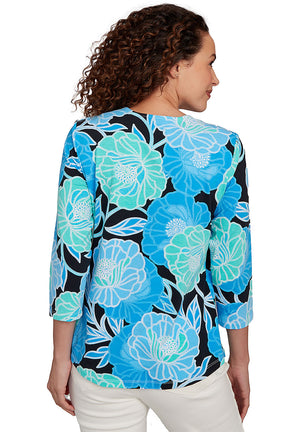 Prints Charming Lagoon Envelope Neck Top
