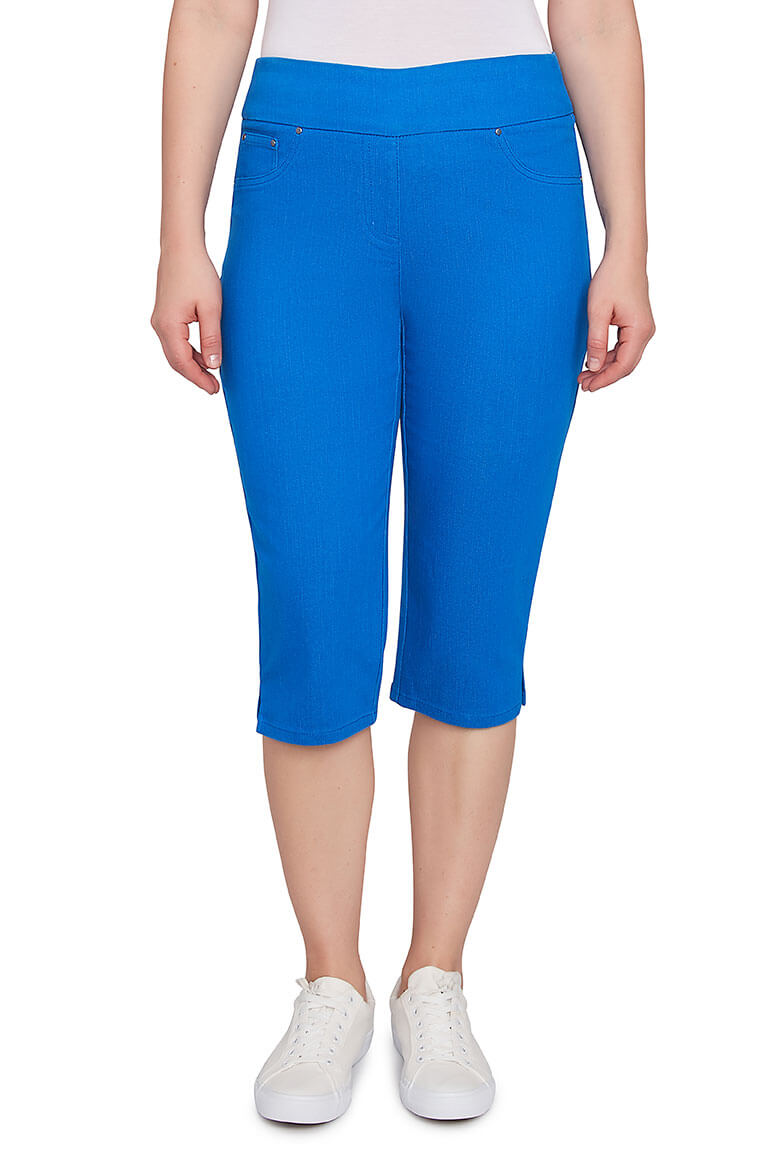 Solid Denim Clamdigger Pant