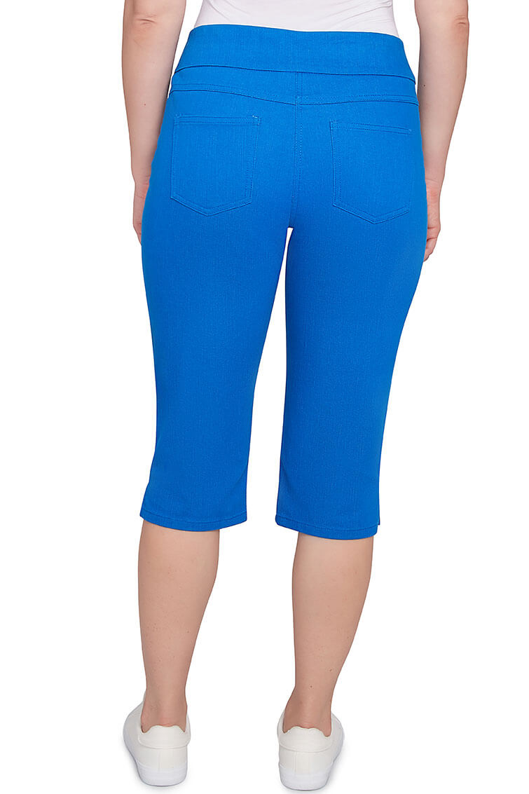 Solid Denim Clamdigger Pant