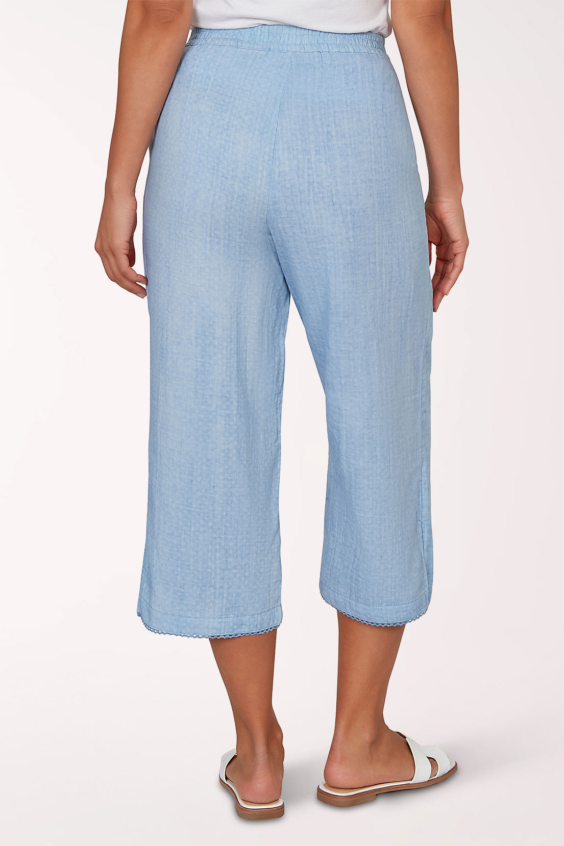 French Riviera Cotton Gauze Capri | Ruby Rd.
