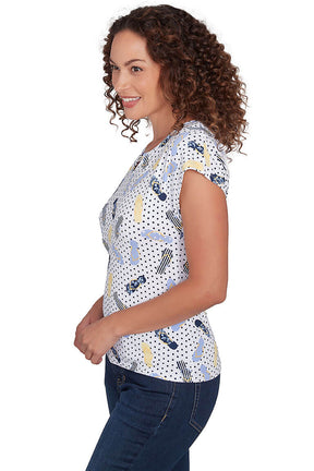 Making Waves Flip Flop Top