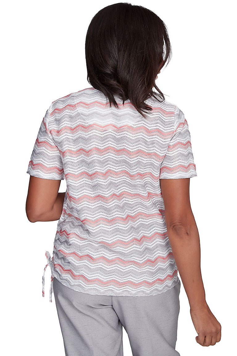 Estate Of Mind Shimmer Chevron Necklace Top