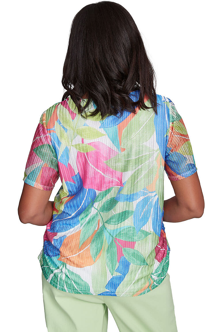 Parrot Cay Tropical Mesh Top