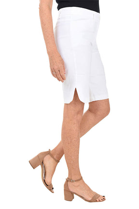 Button-Front Bermuda Short