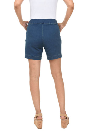 Pull-On Denim Short