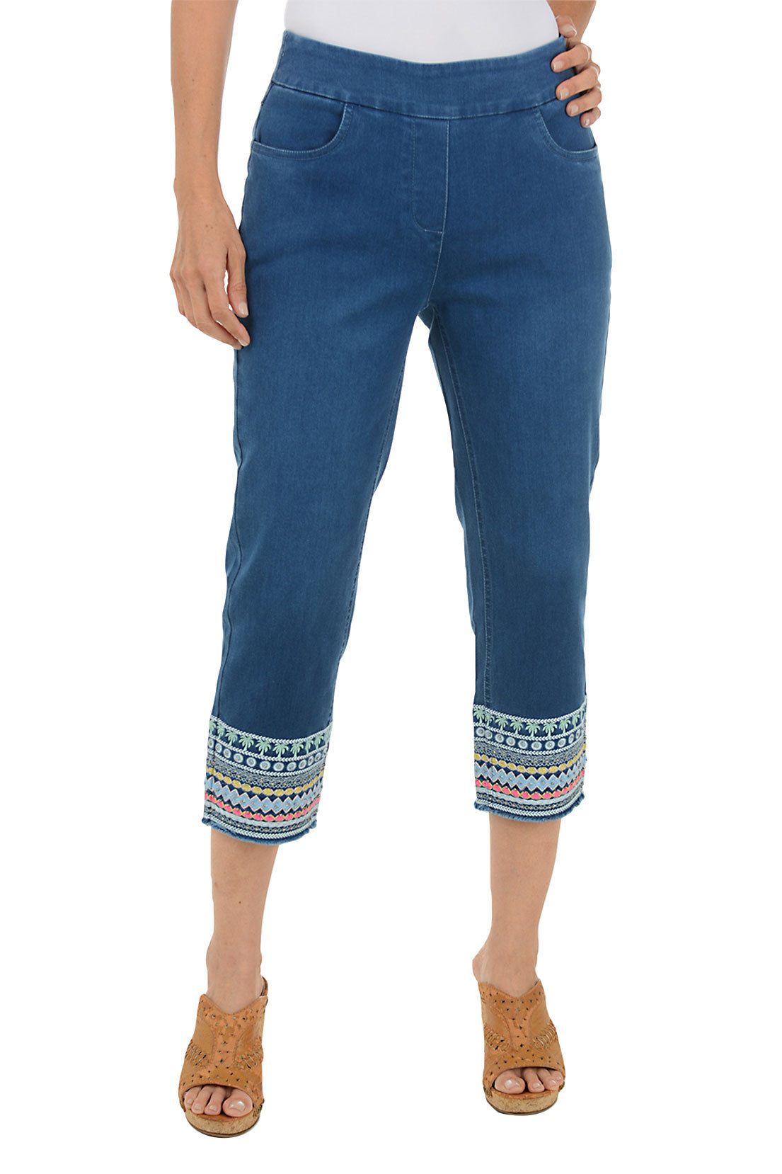 【DISCERNMENT】Setter Destroyed Capri Denim Pants DISCERNMENT】Setter Destroyed Capri Denim Pants DISCERNMENT