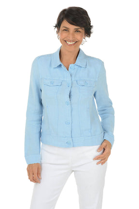 Frayed Linen Jacket