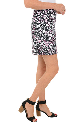 Floral Stencil UPF50+ Pull-On Skort