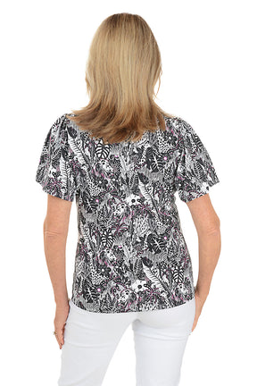Jungle Safari UPF50+ Flutter Sleeve Top