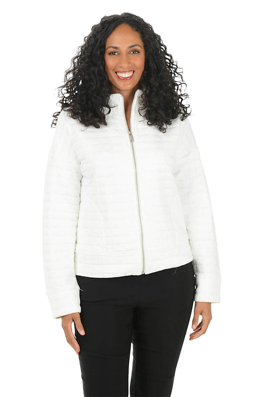 Quilted Knit Zip-Front Jacket | Anthony's Resort Wear