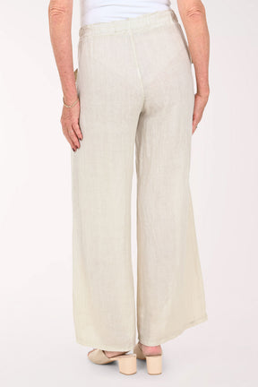 Woman wearing beige pants