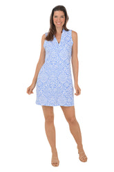 Filly Rebecca Ruffle Neck Sleeveless Dress