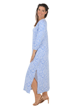 Filly Ellie Crocheted V-Neck Maxi Dress