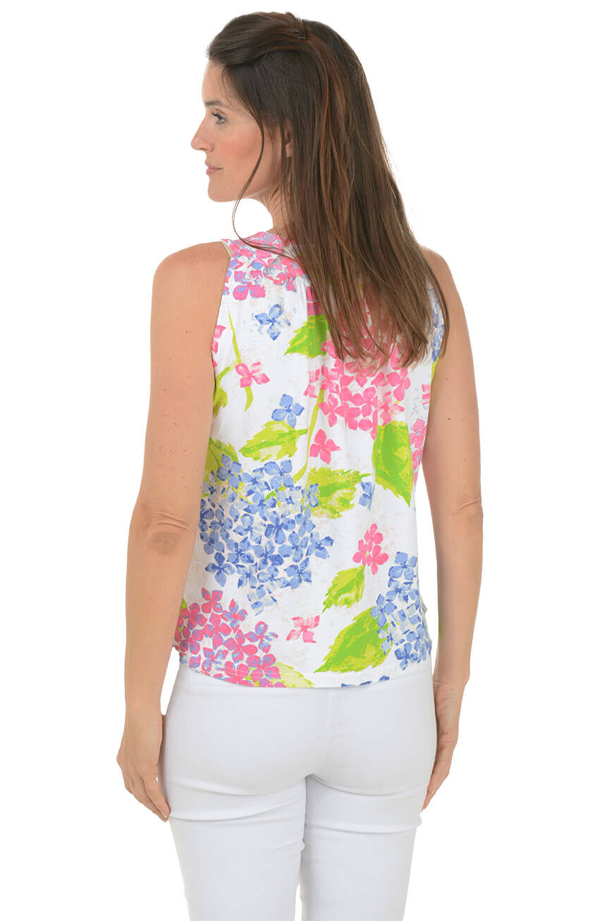 Gracie Kitty Sleeveless V-Neck Top