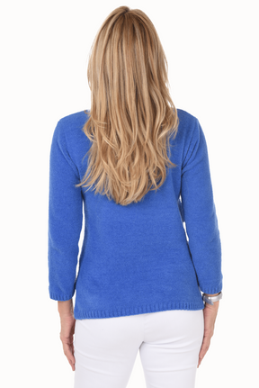 Starfish Embroidered Chenille Sweater